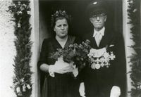 K&ouml;nigspaar 1954 Hermann Hardenack mit Ehefrau Berta Hardenack