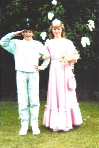 1984 Kinderk&ouml;nigspaar Volker Heite und Stephanie Heite